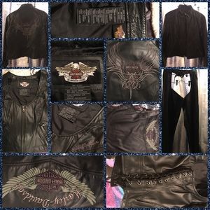 Harley Davidson ~Authentic brand name~ jacket set